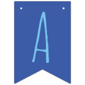 アホイ、男の子のベビーシャワーだ バンティングフラッグ (第1の旗)