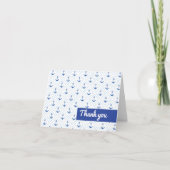 『アホイ、男の子の赤ちゃんシャワーありがとう』 サンキューカード (正面)