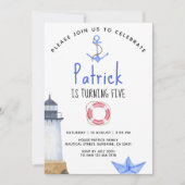 アホイ！航海の誕生日 招待状 (正面)