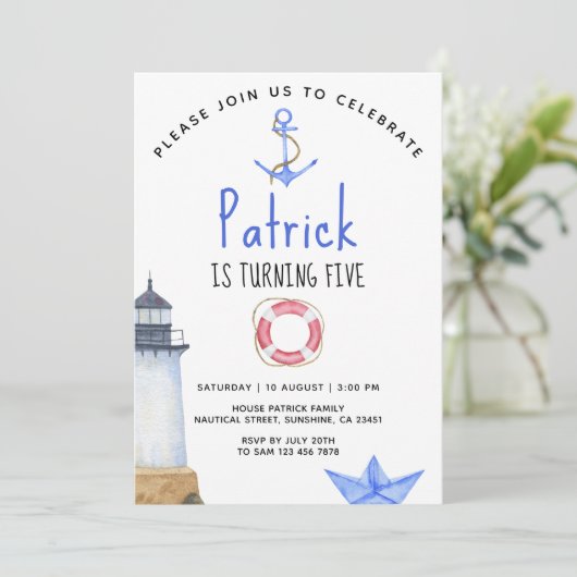 アホイ！航海の誕生日 招待状 (スタンド正面)