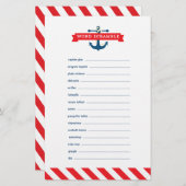 アホイ！赤航海のちゃんシャワーワードスクランブルゲーム (正面/裏面)