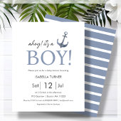 アホイ！Boy Baby Shower Budget招待状