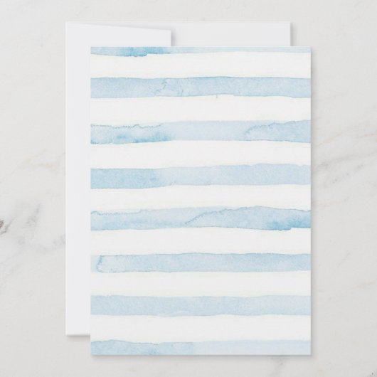 アホイ!The Sea Boy Baby Showerの下の男の子 招待状 (裏面)