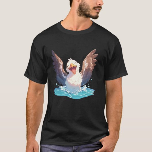アホウドリ愛好家アホウドリ Tシャツ (正面)
