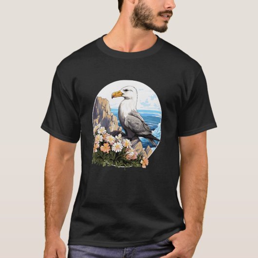 アホウドリ愛好家アホウドリ Tシャツ (正面)
