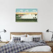 アホカン貯水池で水を曝気する キャンバスプリント (インサイチュ (寝室))