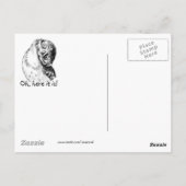 アホフクロウを見た? ポストカード (裏面)