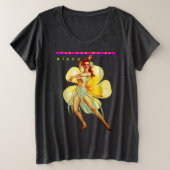 アホラおもしろいファッションプラスサイズTシャツ プラスサイズTシャツ (デザイン正面)