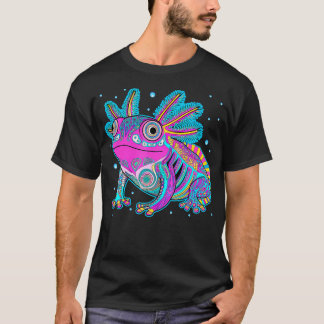 アホロトル アート アステカ メキシコのサンショウウオ メキシコ シンコ Tシャツ