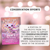 アホロトル 誕生日招待状 女の子 ピンク アホロトル 招待状