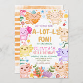 アホロトル 誕生日 招待状 (正面/裏面)