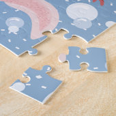 アホロートルおよび泡はっきりしたなベクトルデザイン ジグソーパズル (側面)