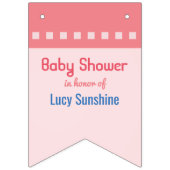 アホロートルおよび泡-青海原のベビーシャワー バンティングフラッグ (第2の旗)