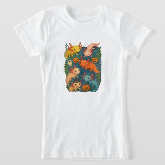 アホロートルのハロウィン Tシャツ (レイダウン)