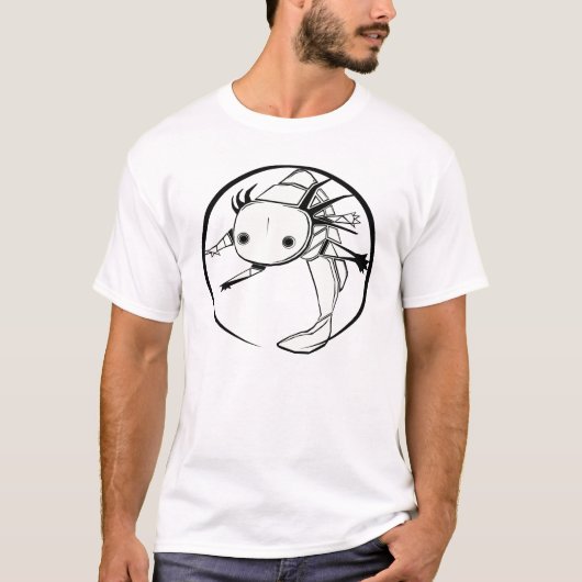 アホロートルの円の(leucistic) Tシャツの薄い色 Tシャツ (正面)