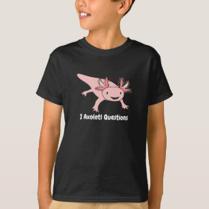 アホロートルはかわいいおもしろいに質問します Tシャツ