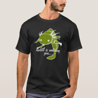 アホロートルは…暗いbkgの野生のタイプ見ています tシャツ