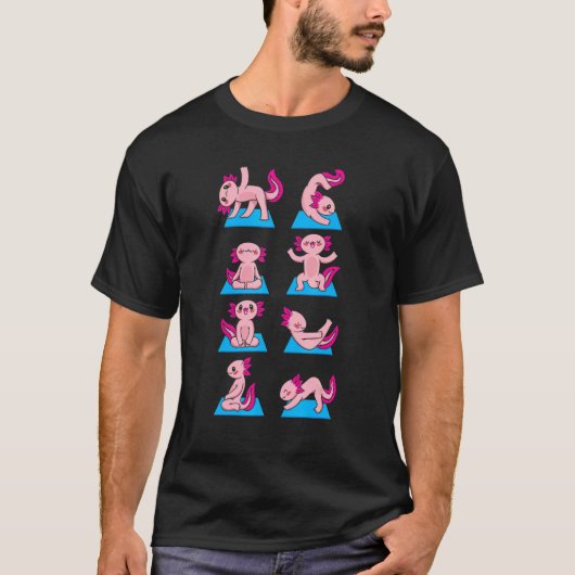アホロートルヨガ Tシャツ (正面)