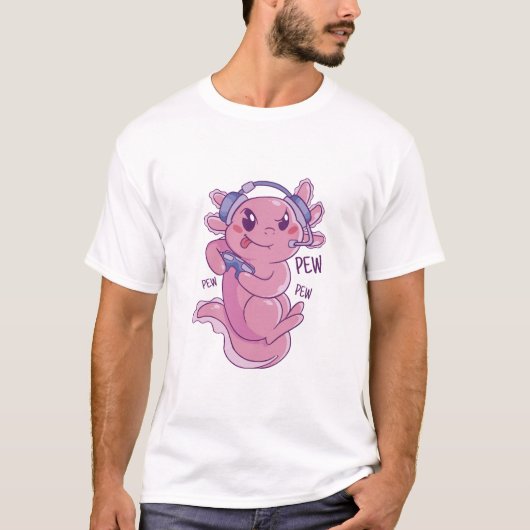 アホロートル ゲーマー チャレンジ ブラスト Tシャツ (正面)
