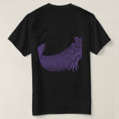 アホロートルTシャツ - パープル Tシャツ (デザイン裏面)