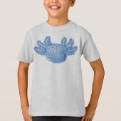 アホロートルTシャツ - ブルー Tシャツ (正面)