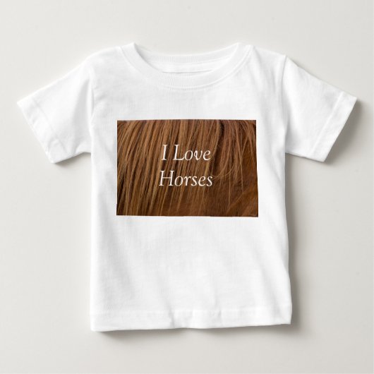 アホースマネIラブウマベビーTシャツ ベビーTシャツ (正面)