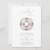 アホ航海のイベビーシャワーボーイズ招待状 招待状 (正面)