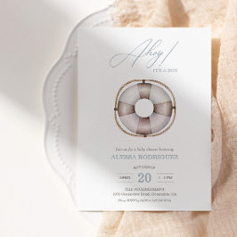 アホ航海のイベビーシャワーボーイズ招待状 招待状