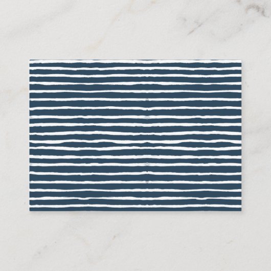 アホ航海のイ赤ちゃんシャワーベビー エンクロージャーカード (裏面)