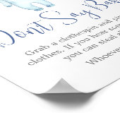 アホ航海のイ赤ちゃんシャワーベビー ポスター (角)