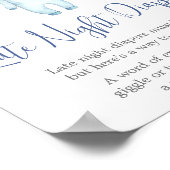 アホ航海のイ赤ちゃんシャワー深夜おむつ ポスター (角)