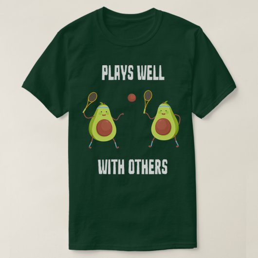 アボおもしろいカ遊ド・テニス Tシャツ (デザイン正面)