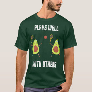 アボおもしろいカ遊ド・テニス Tシャツ