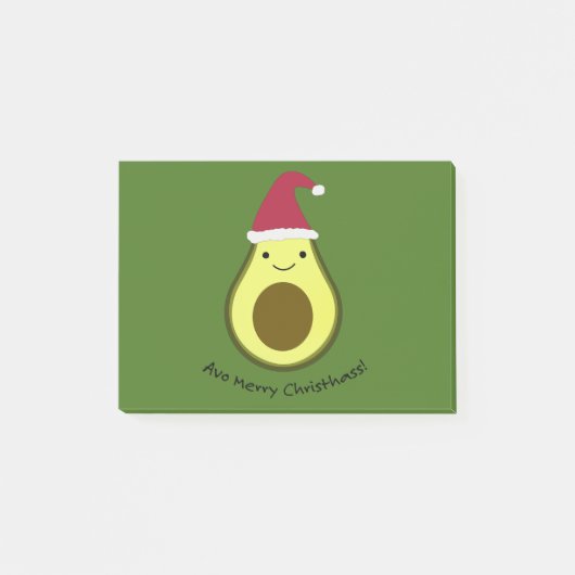 アボおもしろいクリスメリーサアボカドプン ポストイット (正面)