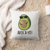 アボカおもしろいオクールボカドパン クッション (ブランケット)