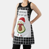 アボカおもしろいドのクリスマスプレゼント エプロン (インサイチュ)