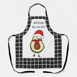 アボカおもしろいドのクリスマスプレゼント エプロン