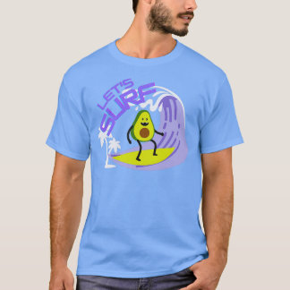 アボカおもしろいドのサーフィン Tシャツ