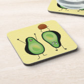 アボカおもしろいドの応援席緑の穴 コースター (左側)