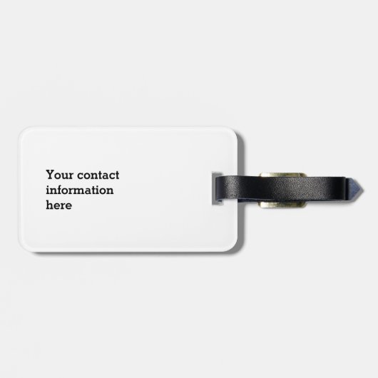 アボカおもしろいドの応援席緑の穴 ラゲッジタグ (裏面横)