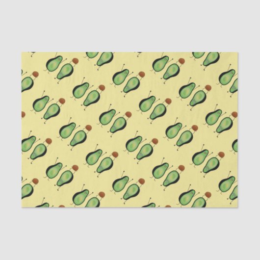 アボカおもしろいドの応援席緑の穴 薄葉紙 (正面)