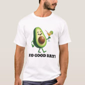 アボカおもしろいドカクテル Tシャツ (正面)