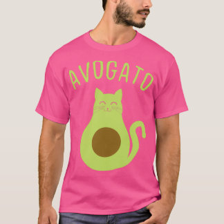 アボカおもしろいドキャットキュートキャット顔2 Tシャツ