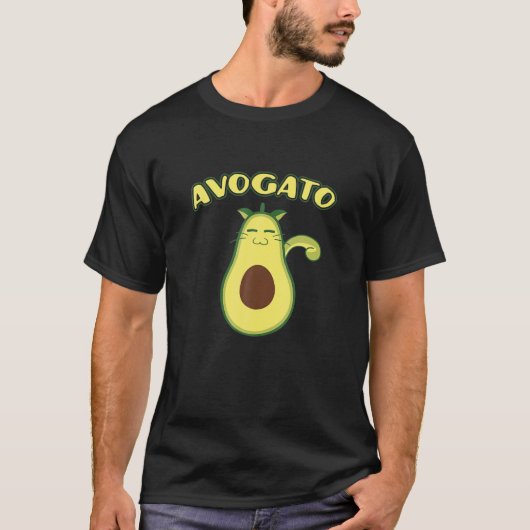 アボカおもしろいドキャットパン Tシャツ (正面)