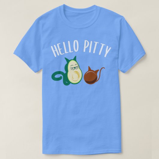 アボカおもしろいドグアカモールキャットユーモア Tシャツ (デザイン正面)