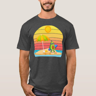 アボカおもしろいドサーフィンアボカドギフトおもしろい食品 Tシャツ