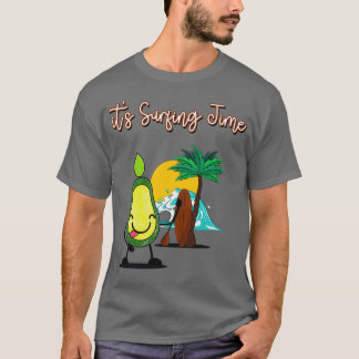 アボカおもしろいドサーフィンItx27sサーフィン時間 Tシャツ