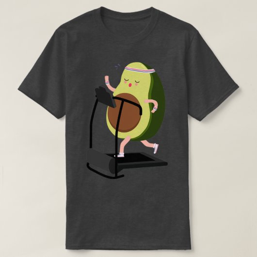 アボカおもしろいドトレーニング Tシャツ (デザイン正面)