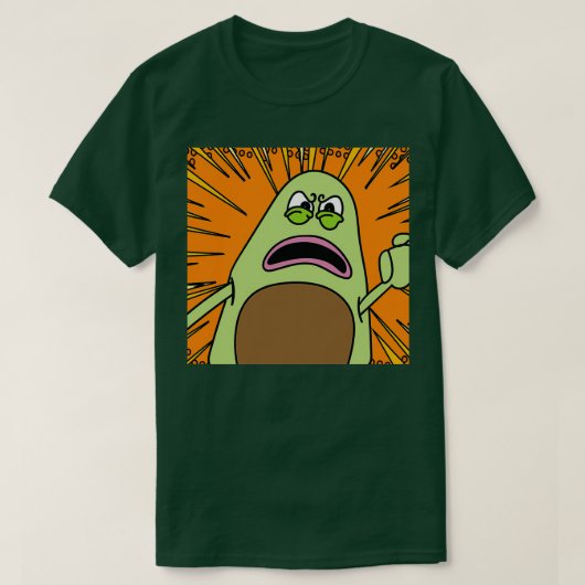 アボカおもしろいドフルーツ3 Tシャツ (デザイン正面)