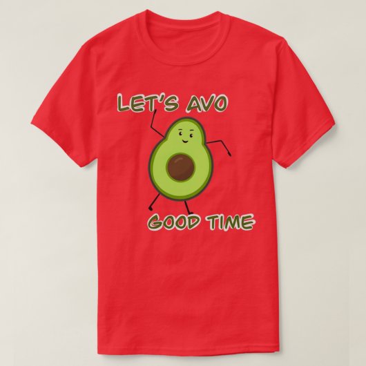 アボカおもしろいド愛好家3 Tシャツ (デザイン正面)